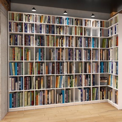 Custom Corner Bookcases Perfect, Corner Wood Shelving Unit