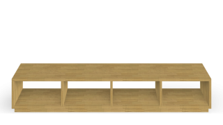 Long solid wood custom-made sideboard