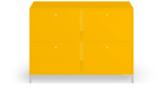 Gelbes Sideboard nach Maß