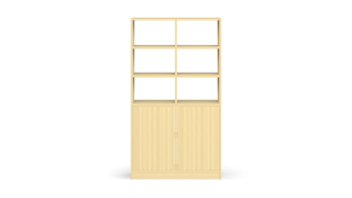 Plain shelf made of solid wood