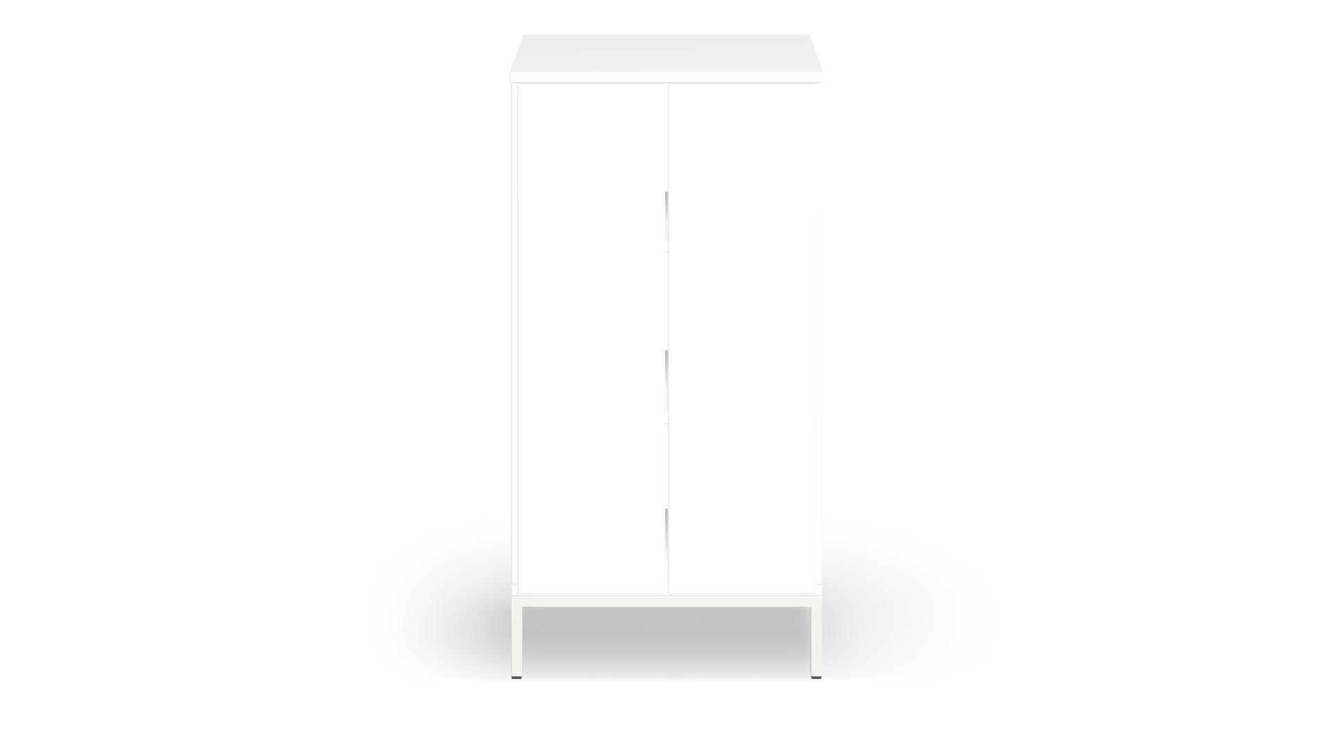 Highboard in Weiß mit Flügeltür