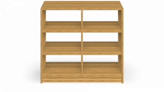 Open sideboard in core beech