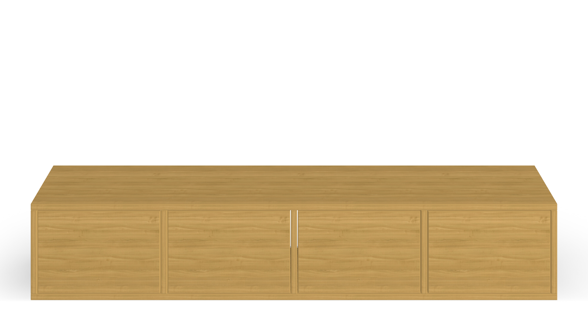Banc avec rangement en bois de pin massif, couleur aulne 179 - Dimensions :  50 x 154 x