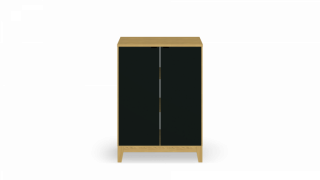 Compact highboard with doors