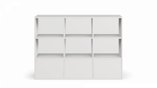 Grey shelf with drawers