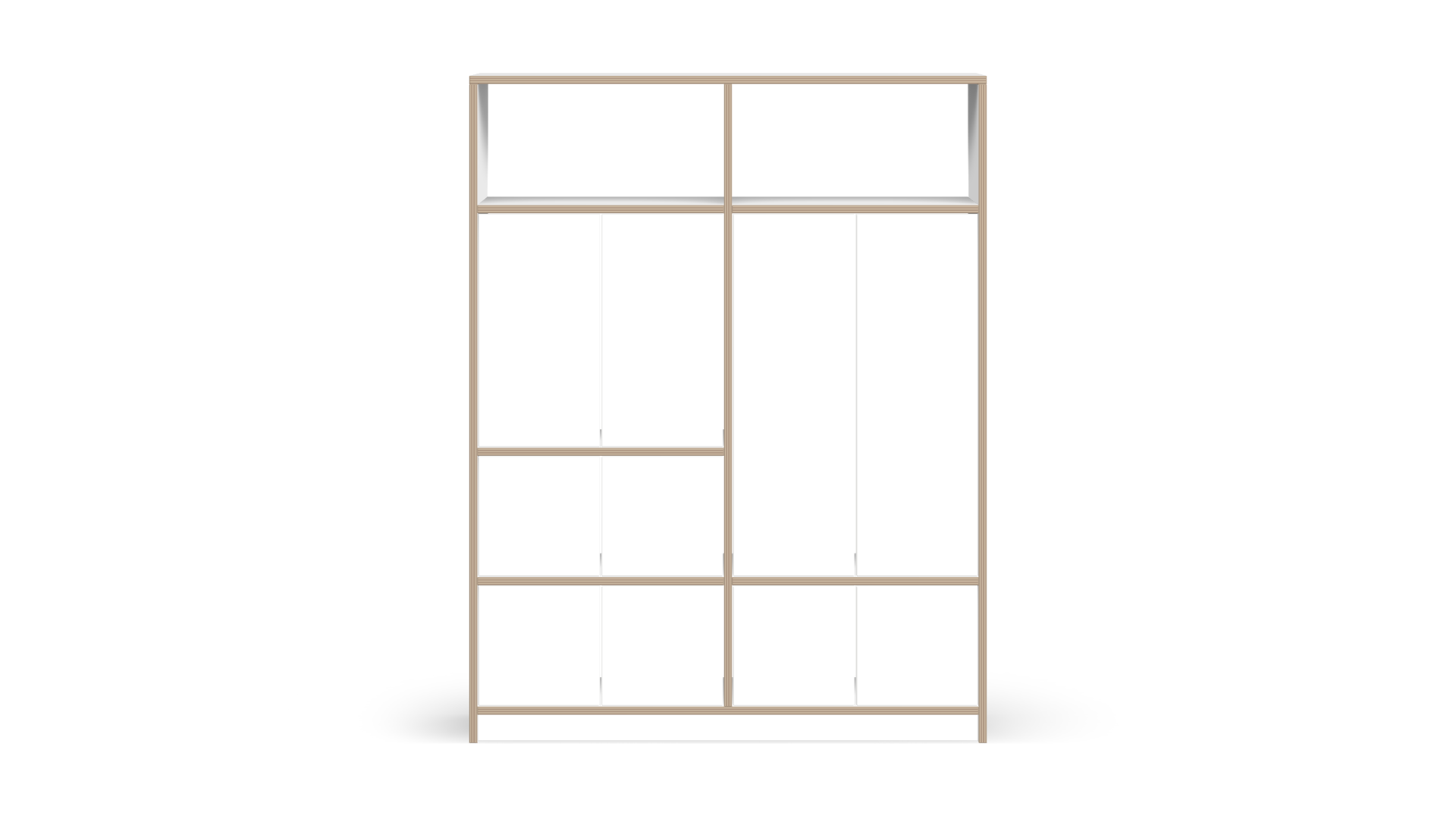 Shelf unit with doors