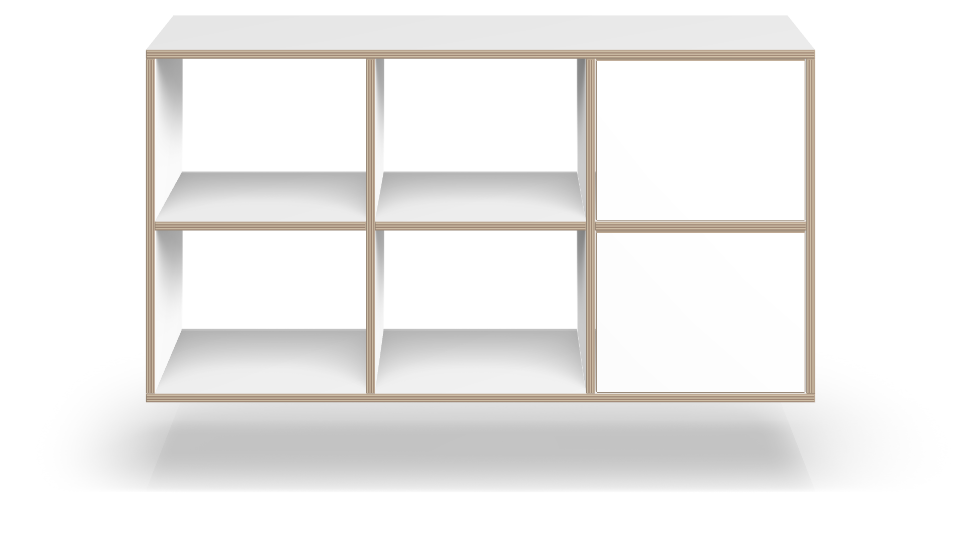 Kitchen shelf with wall bracket