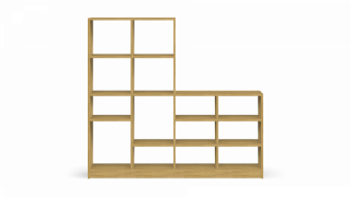 Stair shelf with storage
