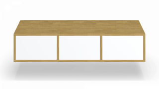 Made-to-measure hanging sideboard