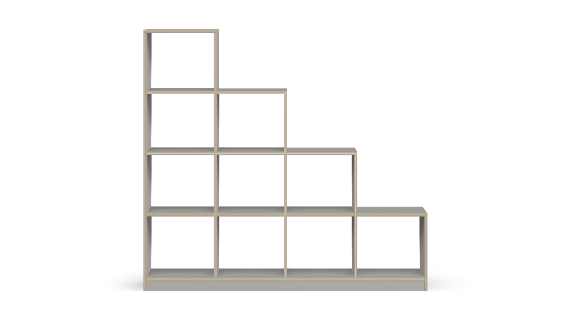 Rangement Escalier Cube hauteur 200 cm bois