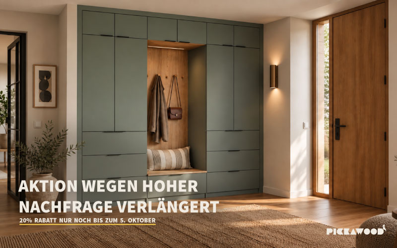 Offener Kleiderschrank mit Kleiderstange nach Maß