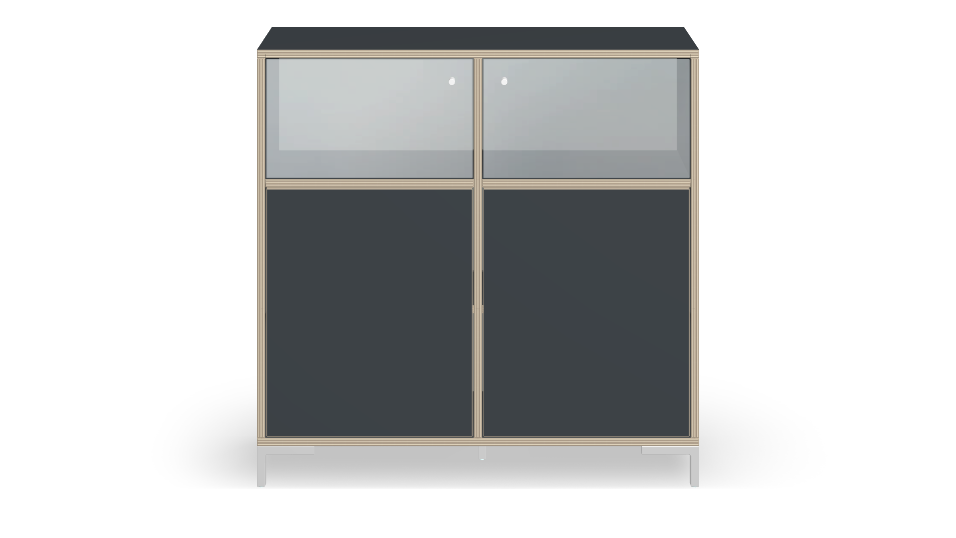 TV Sideboard mit Glastüren