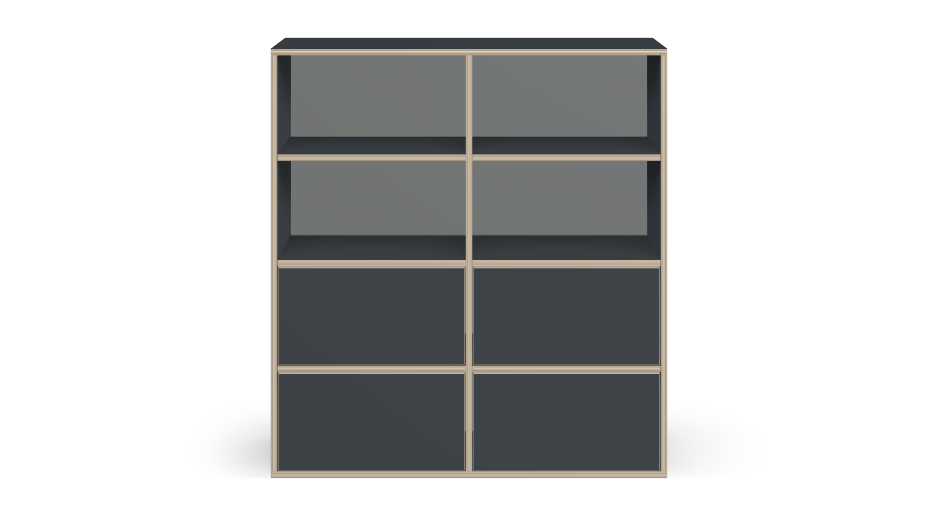 Shelf with drawers