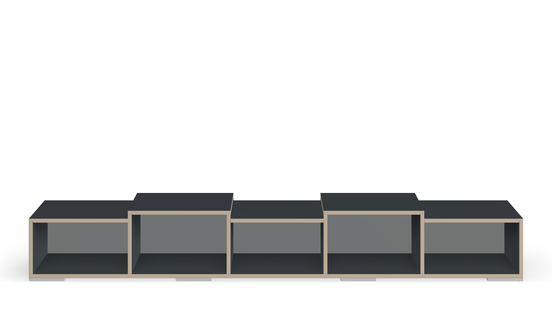 Asymmetrisches Sideboard