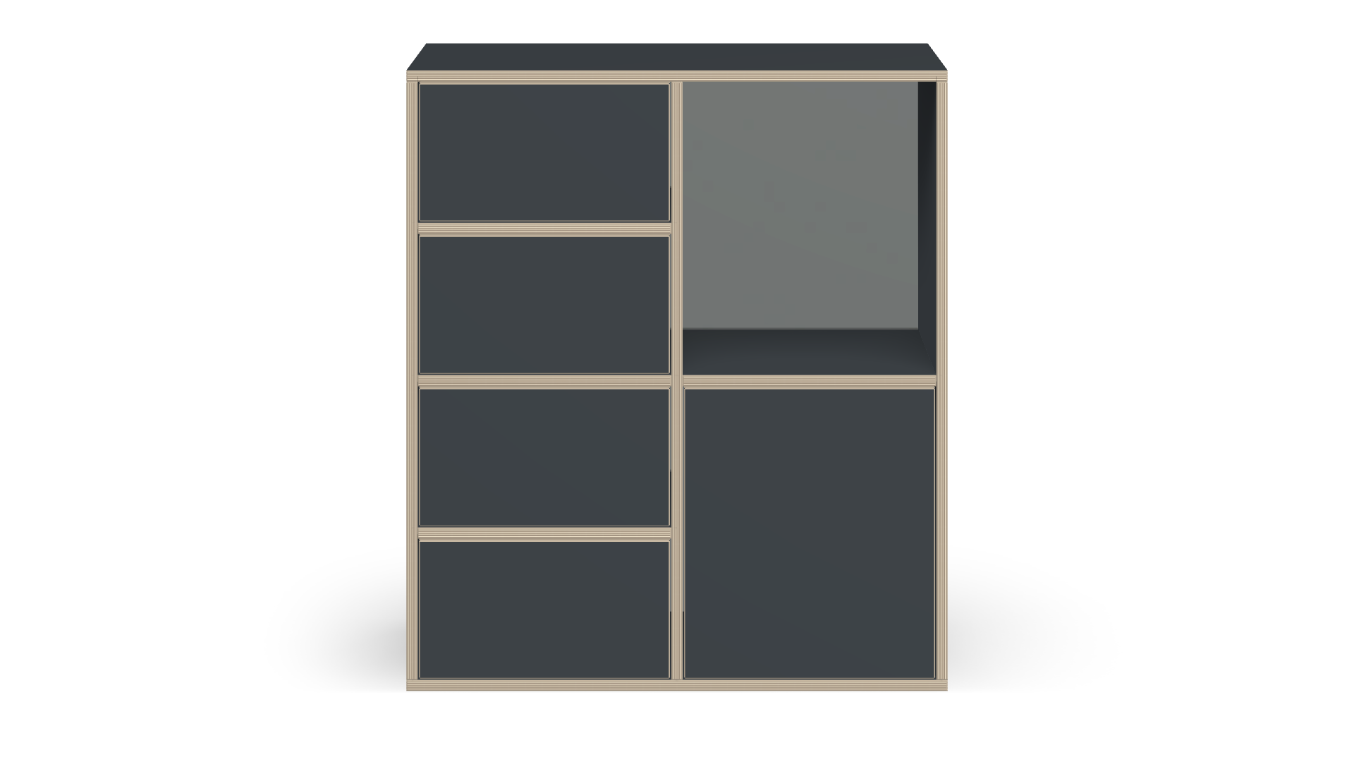 Highboard schwarz