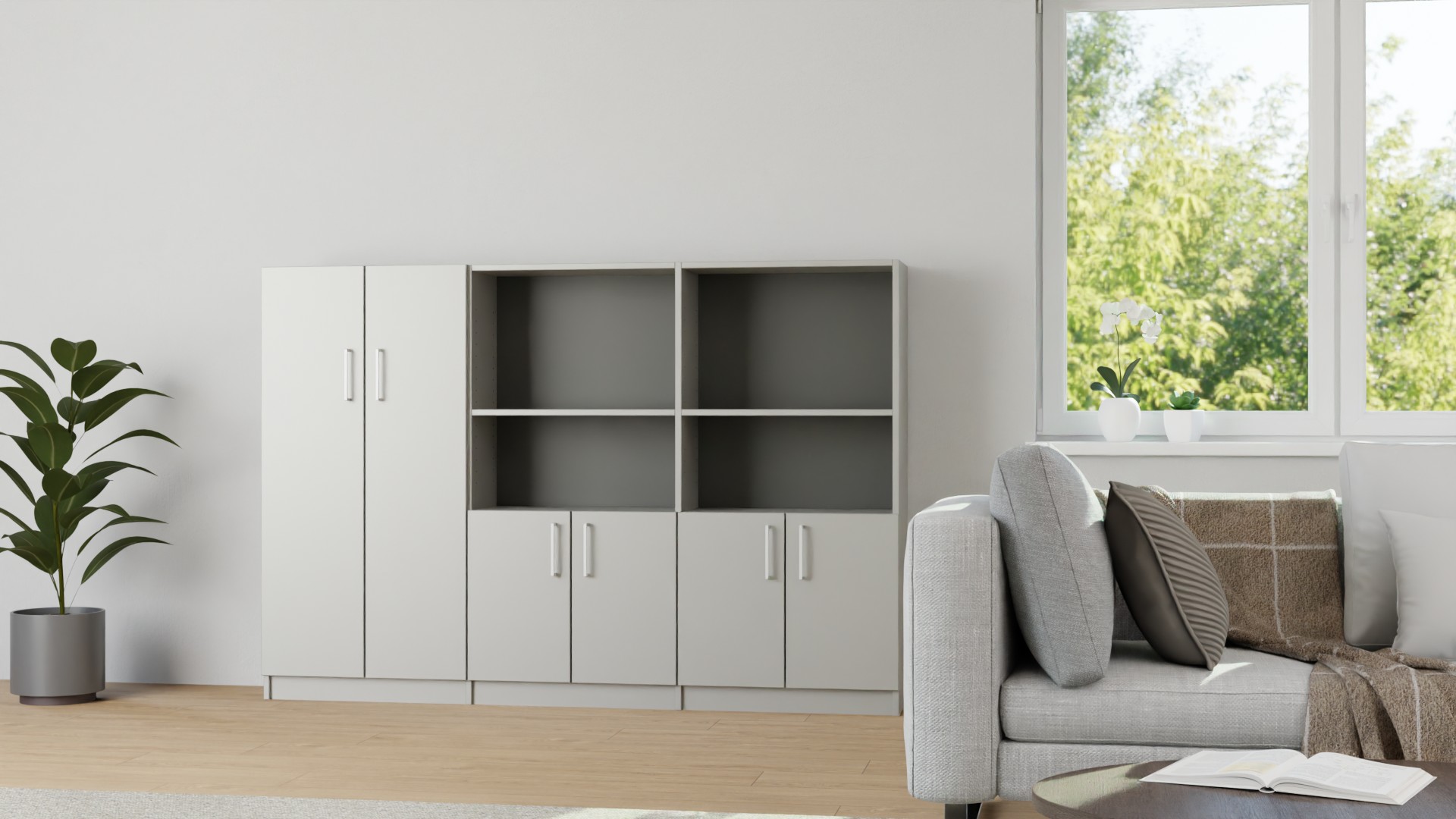 Kleiderschrank mit Flügeltüren nach Maß Premium Dekore