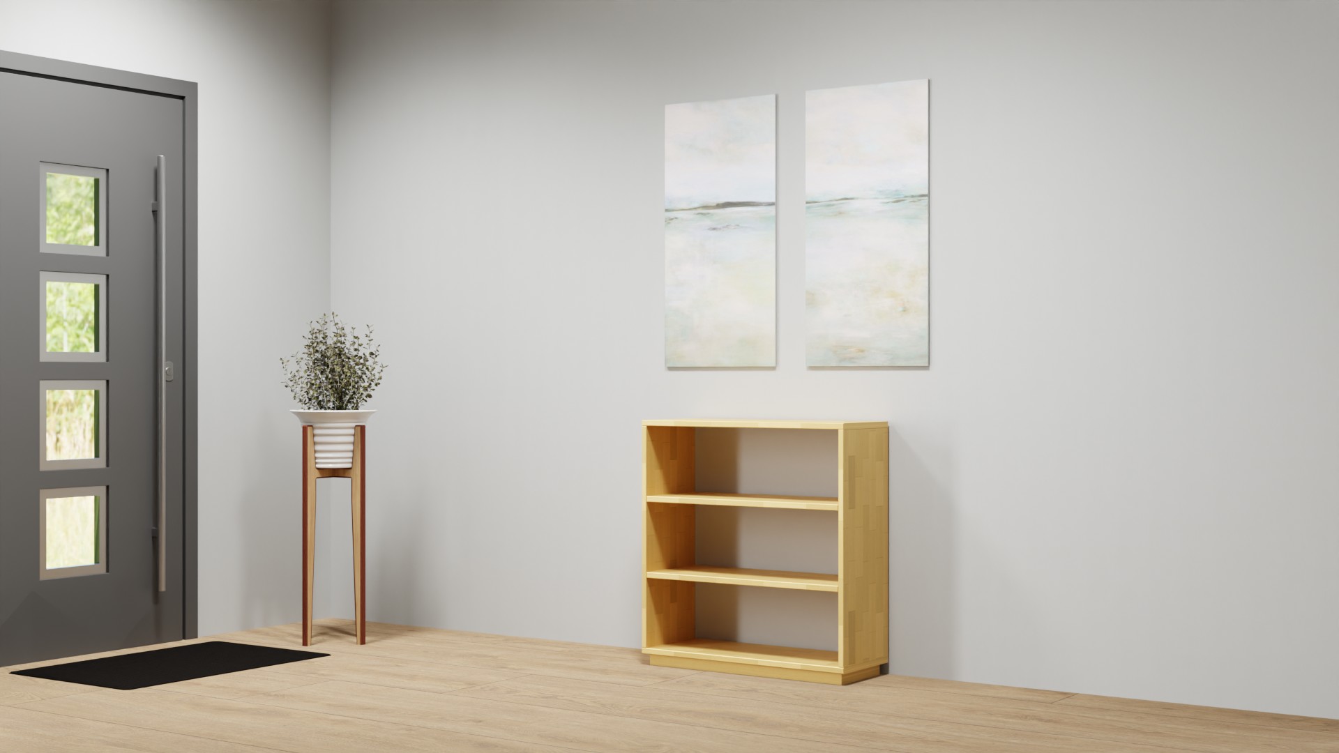 Schlichtes maßgefertigtes Sideboard Buche