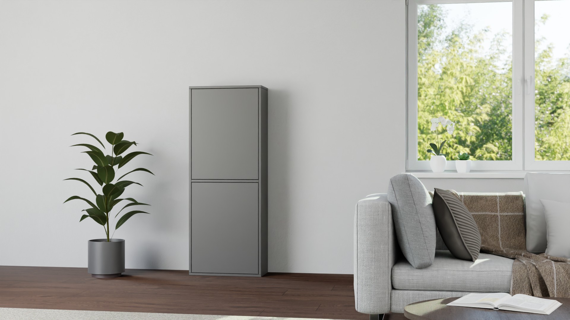 Bücherschrank geschlossen Premium Dekore