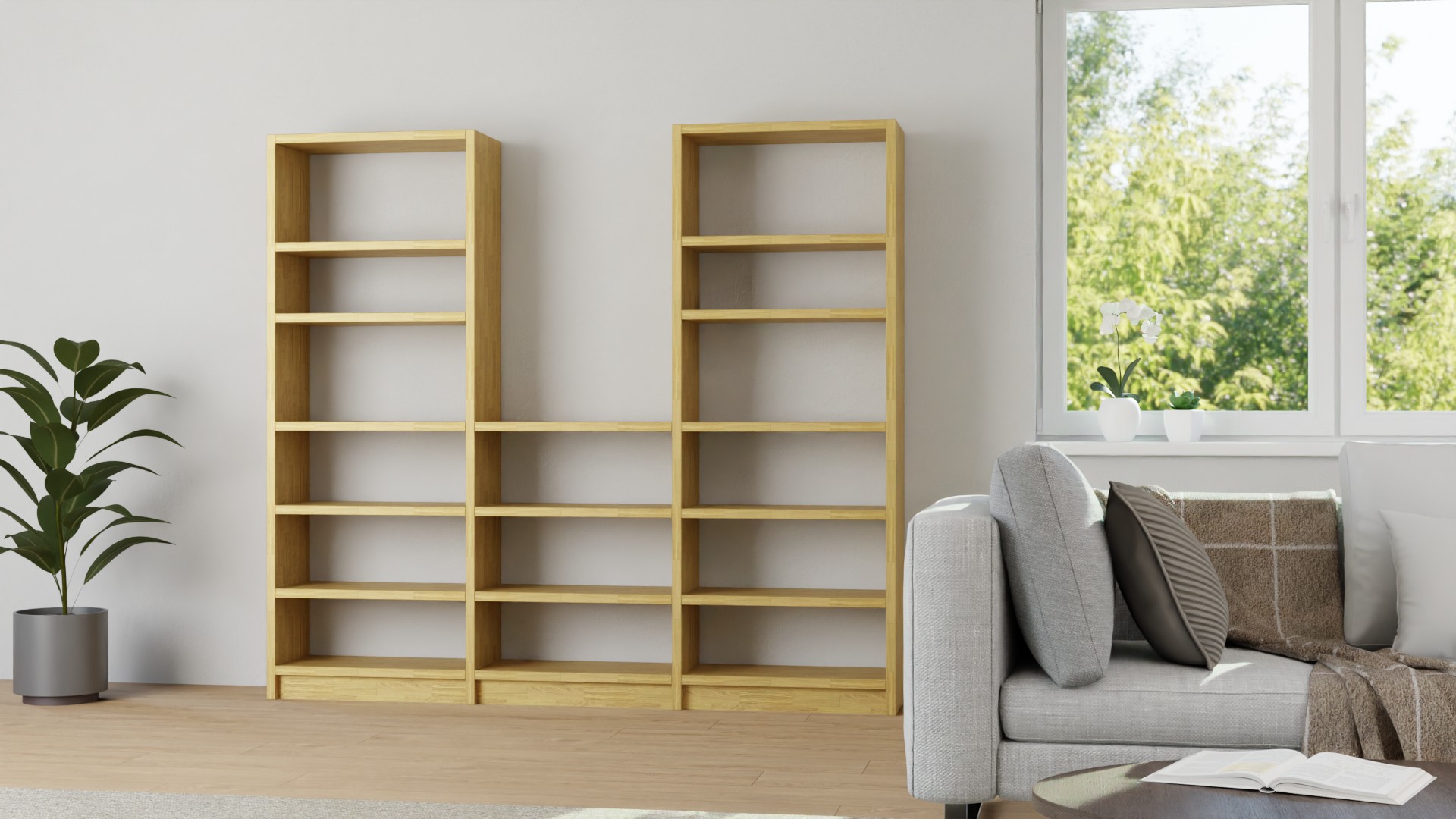 Regal nach Maß Eiche