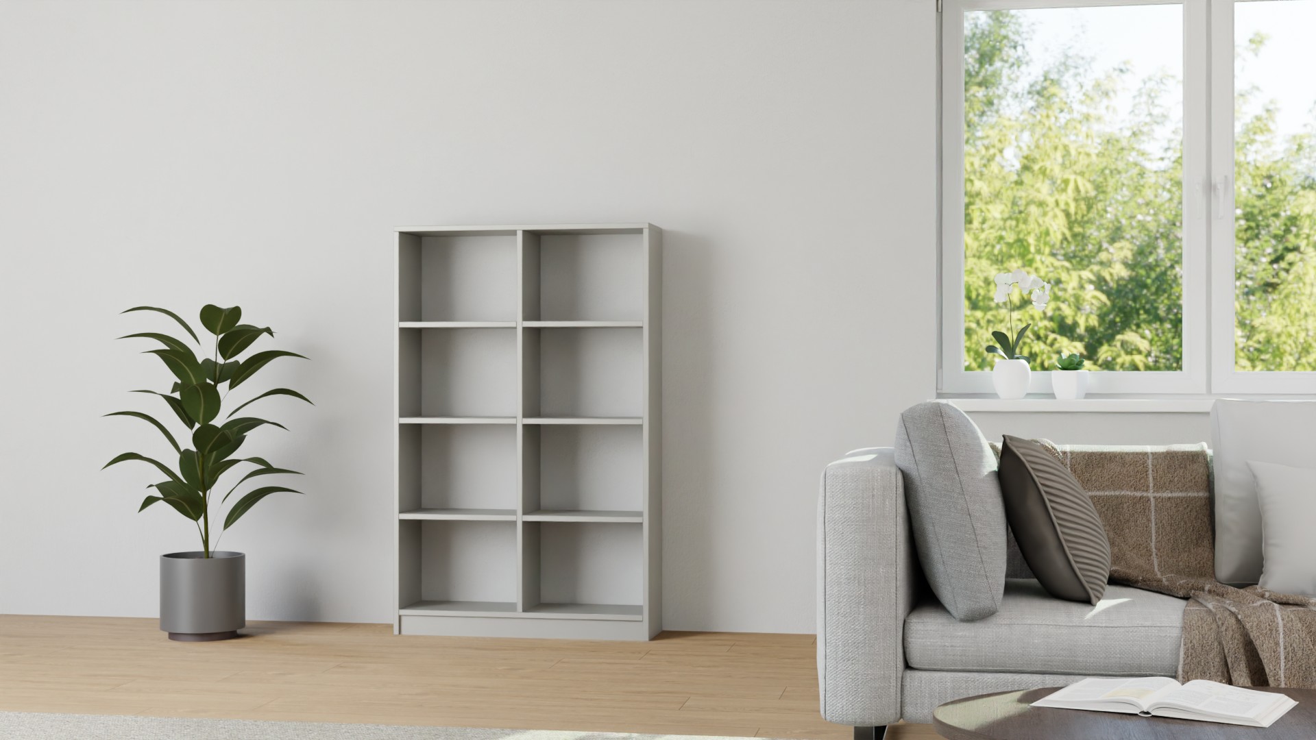Schlichtes Bücherregal Premium Dekore