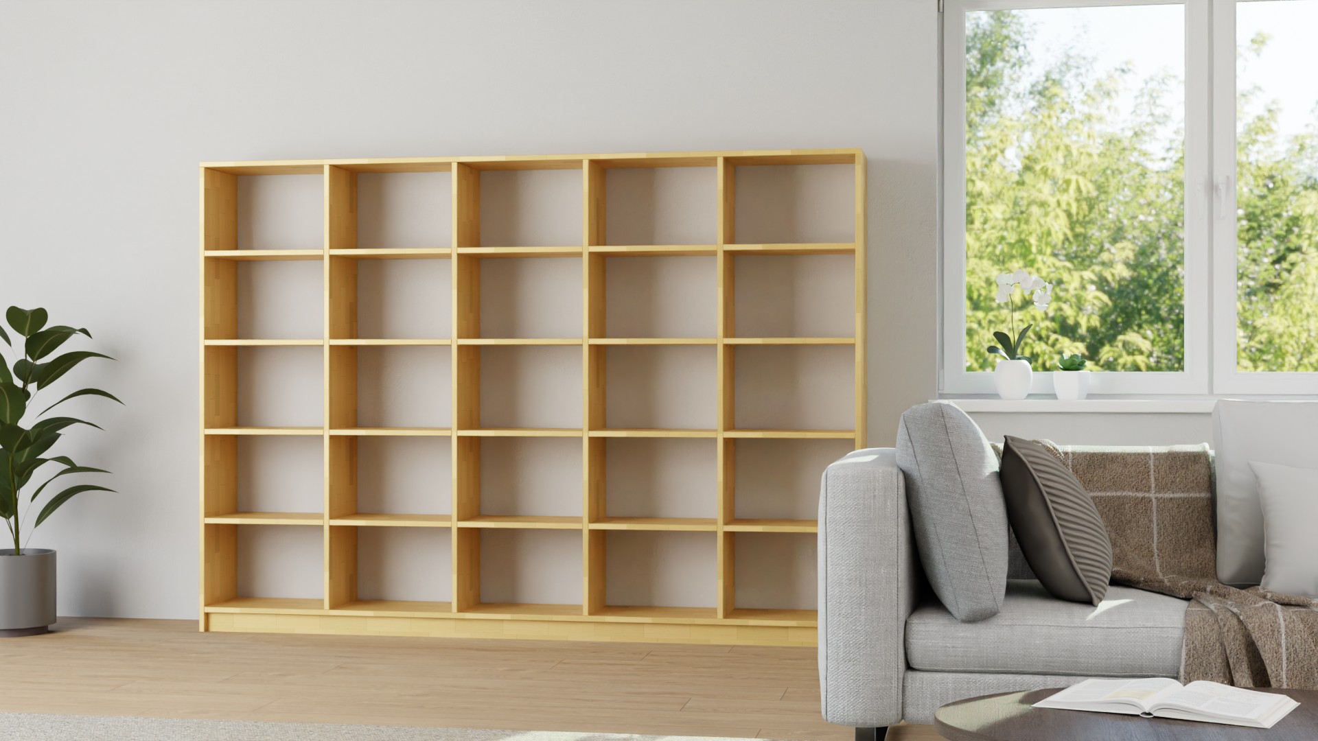 Raumtrenner Regal Buche