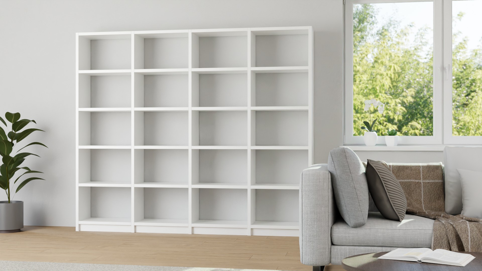 Schlichtes Regal nach Maß MDF Beschichtet