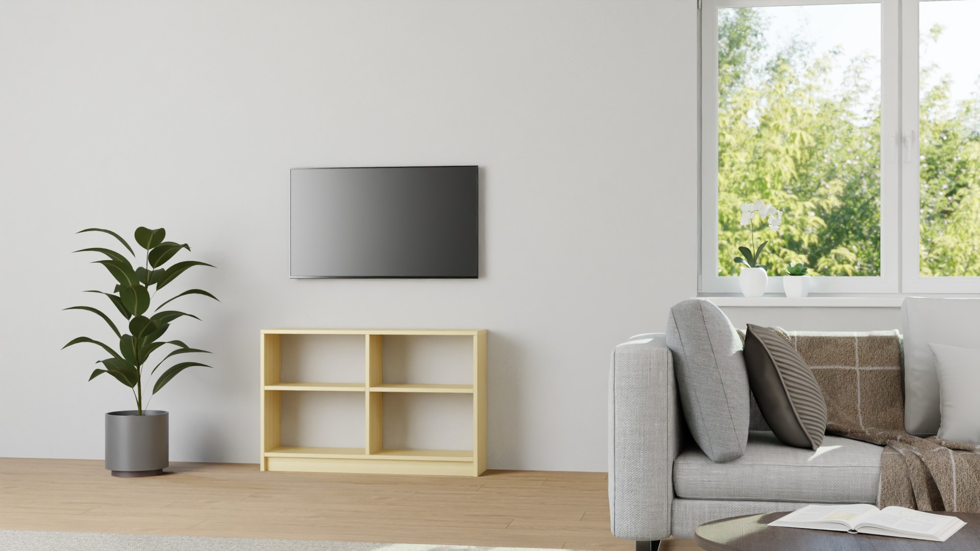 Kleines Regal aus Massivholz Ahorn (europäisch)