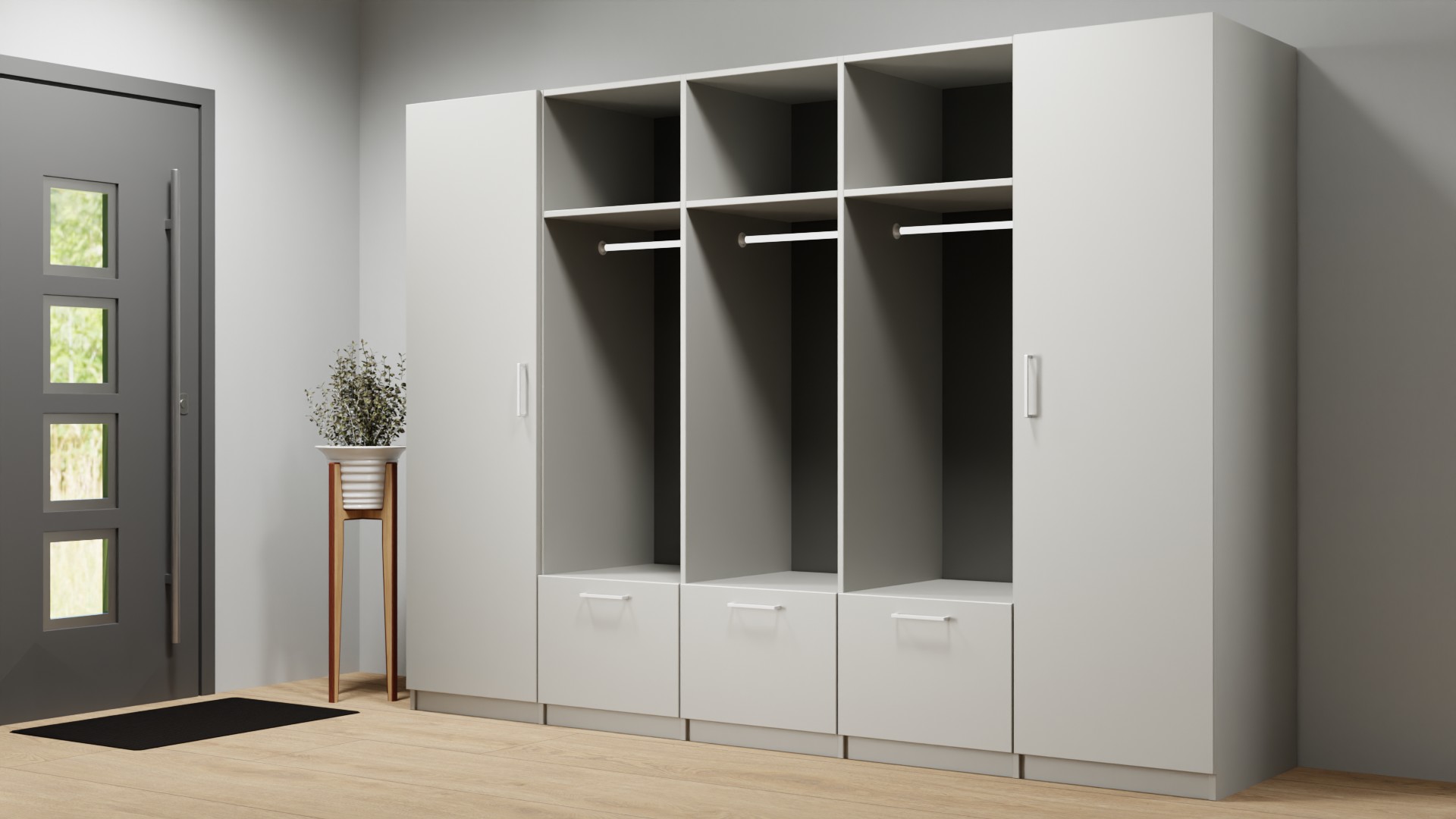 Breiter Kleiderschrank nach Maß Premium Dekore