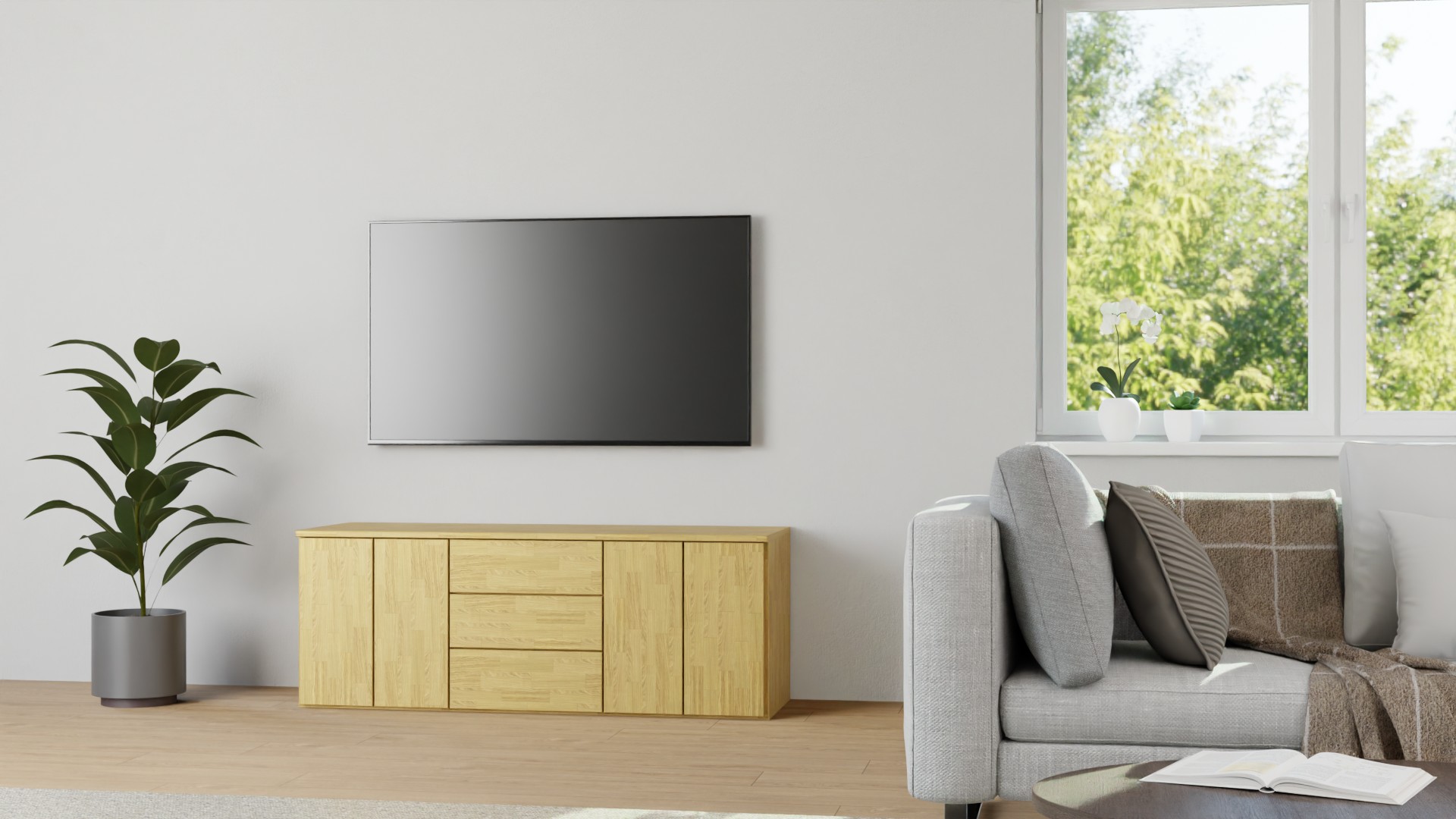 Elegantes Sideboard Eiche