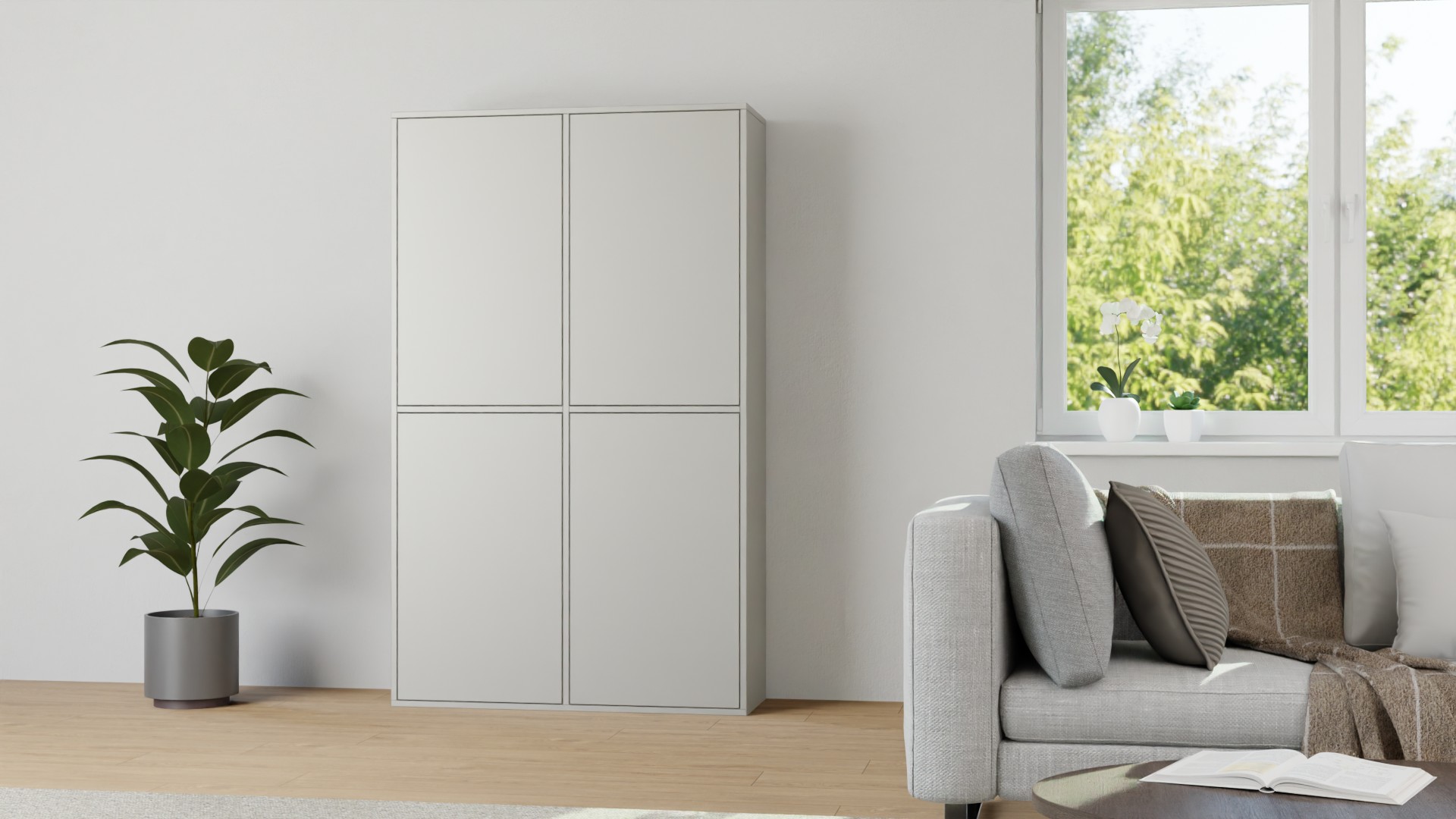 Haushaltsregal mit Türen nach Maß Premium Dekore