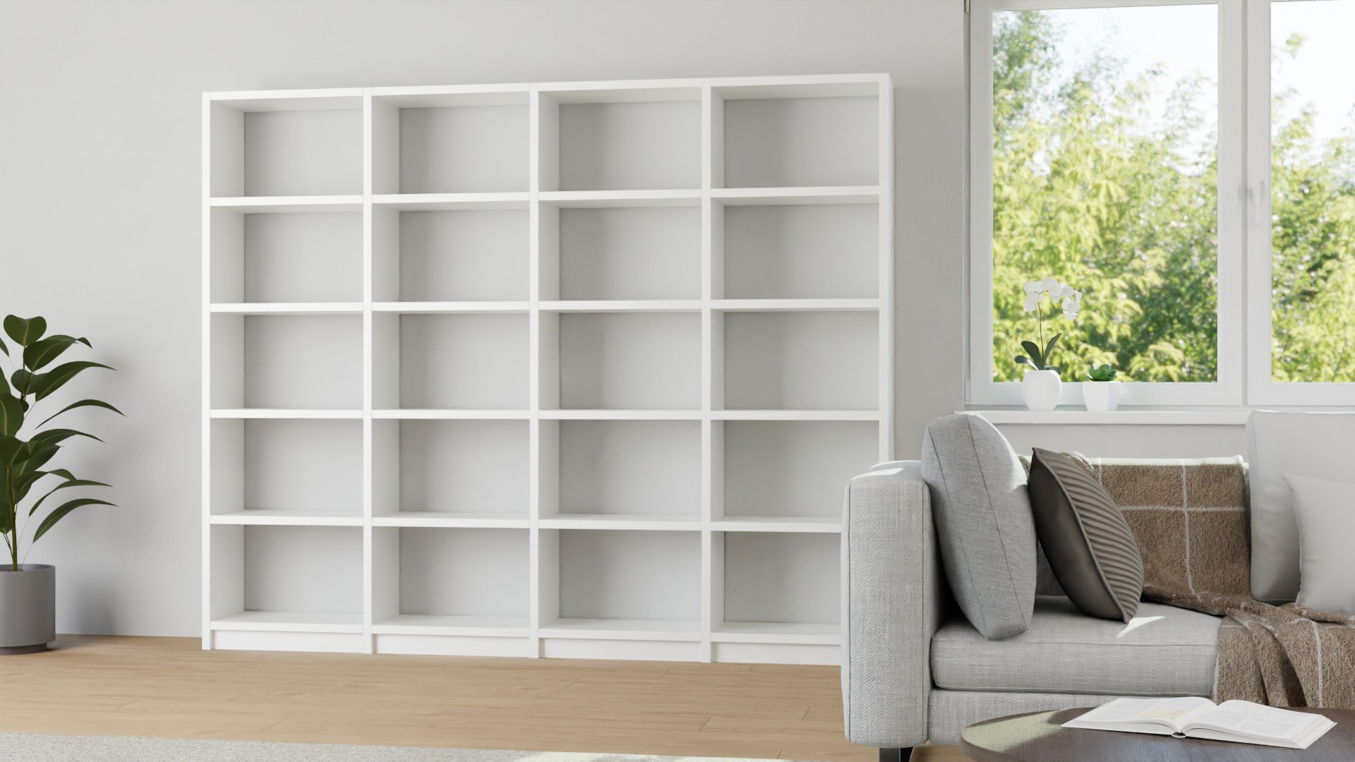 Schlichtes Regal nach Maß MDF Beschichtet