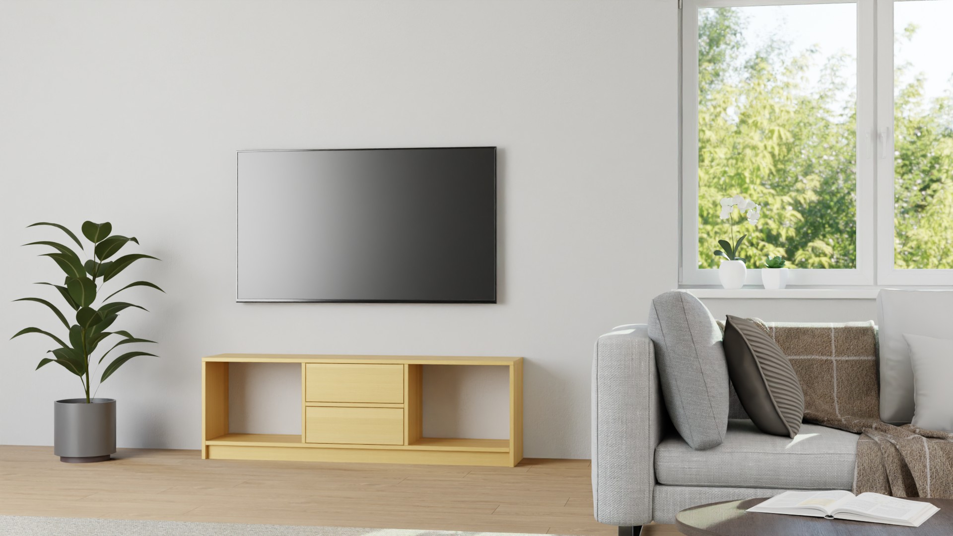 TV Schrank aus Massivholz von Pickawood Buche