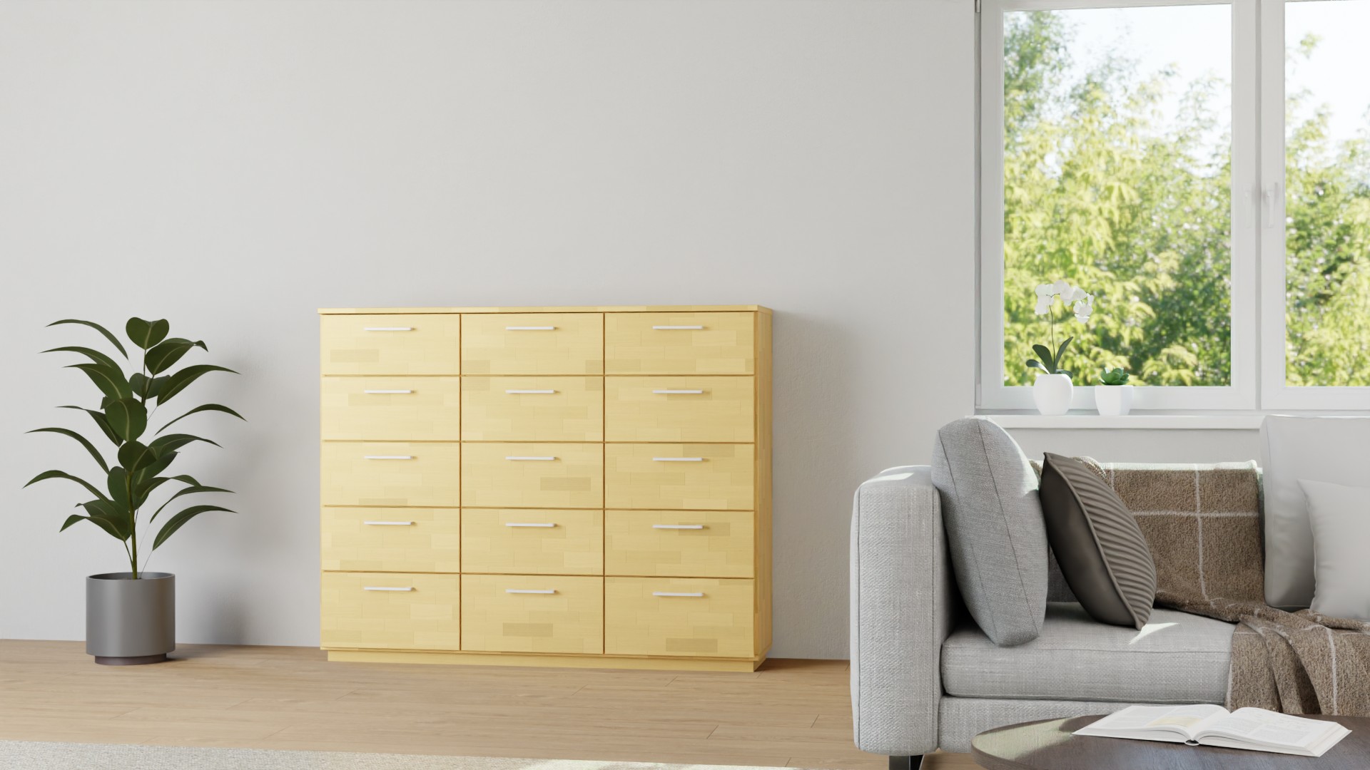 Apothekerkommode nach Maß von Pickawood Buche