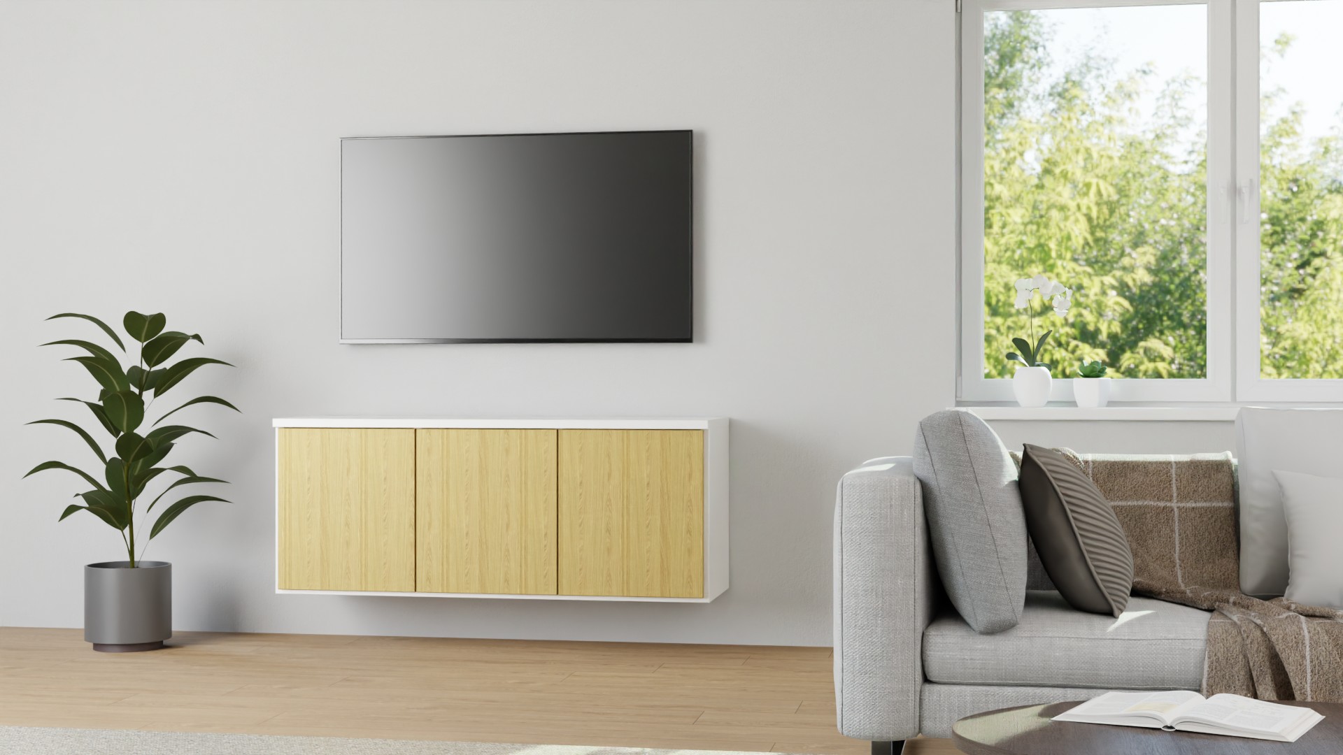 Hängesideboard MDF Beschichtet