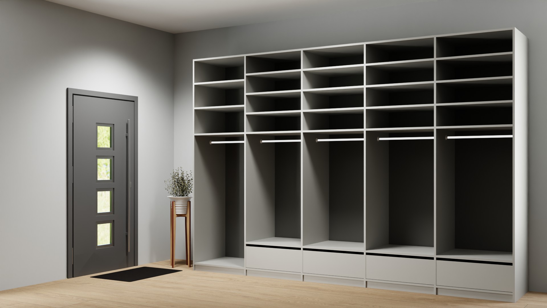 Offener Kleiderschrank nach Maß Premium Dekore