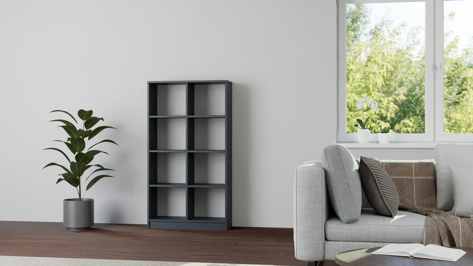 Schlichtes Bücherregal Premium Dekore