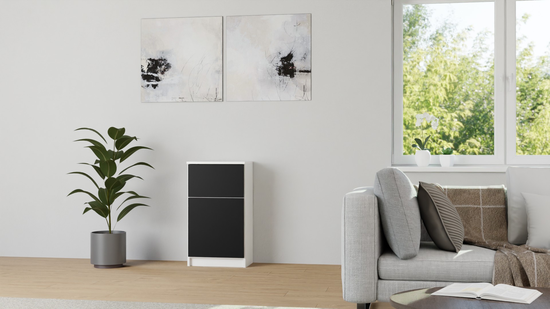 Klassischer Beistellschrank nach Maß MDF Beschichtet