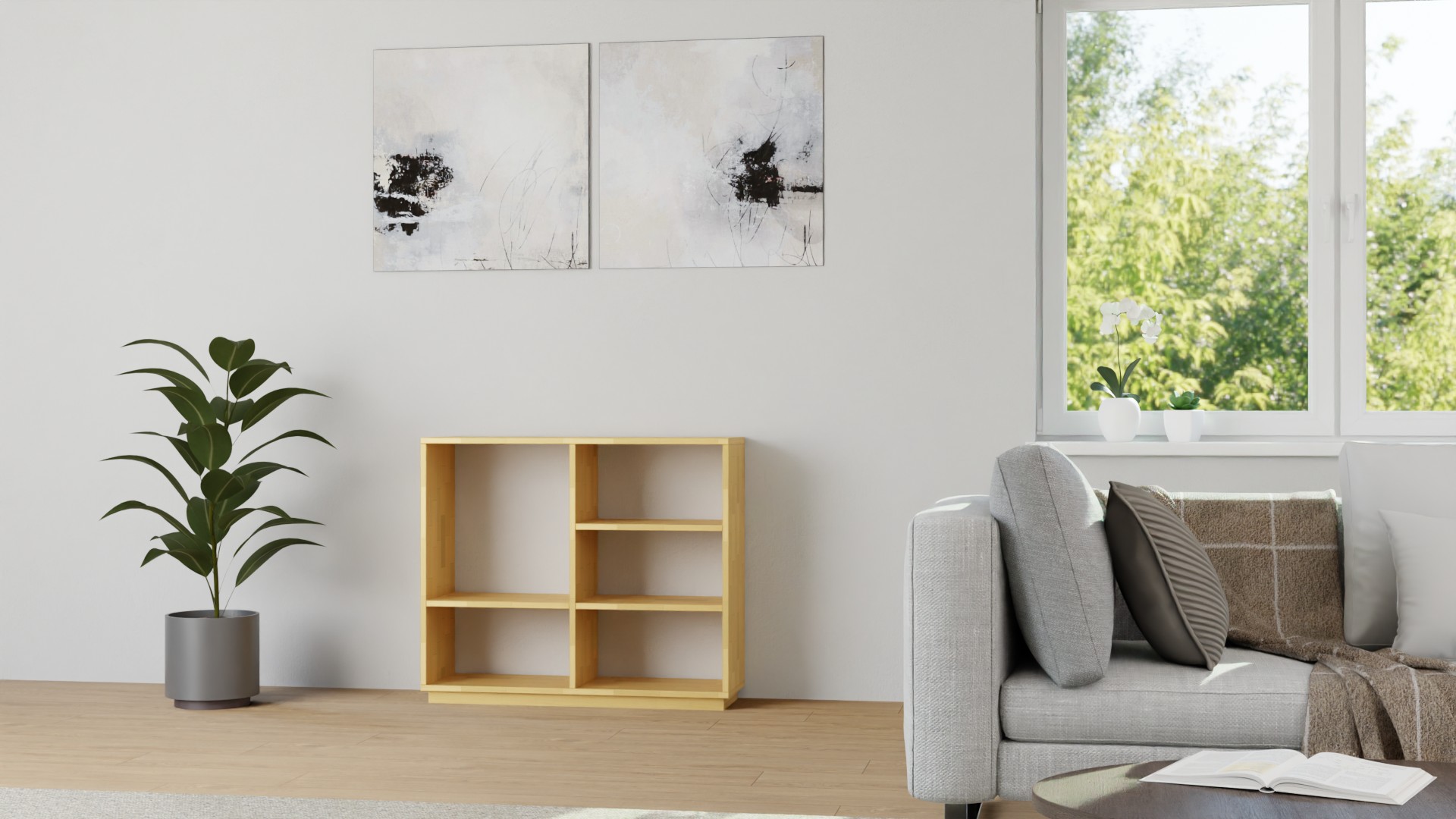 Schlichtes Sideboard nach Maß Buche