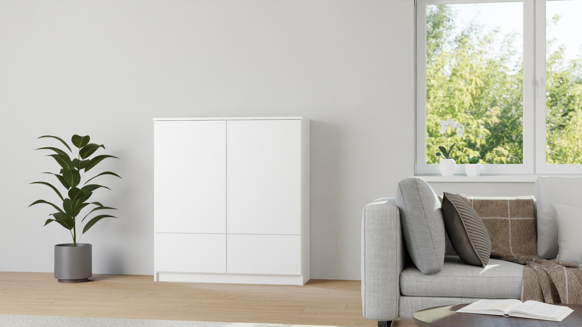 Elegantes Sideboard MDF Beschichtet