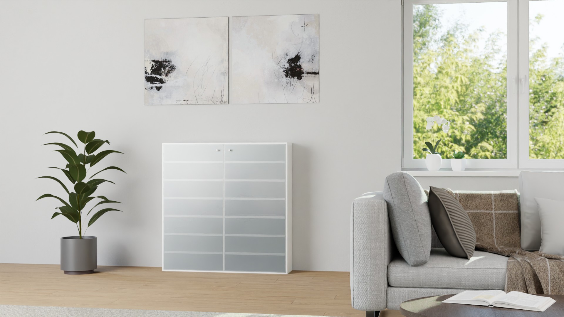 Sammlervitrine nach Maß MDF Beschichtet