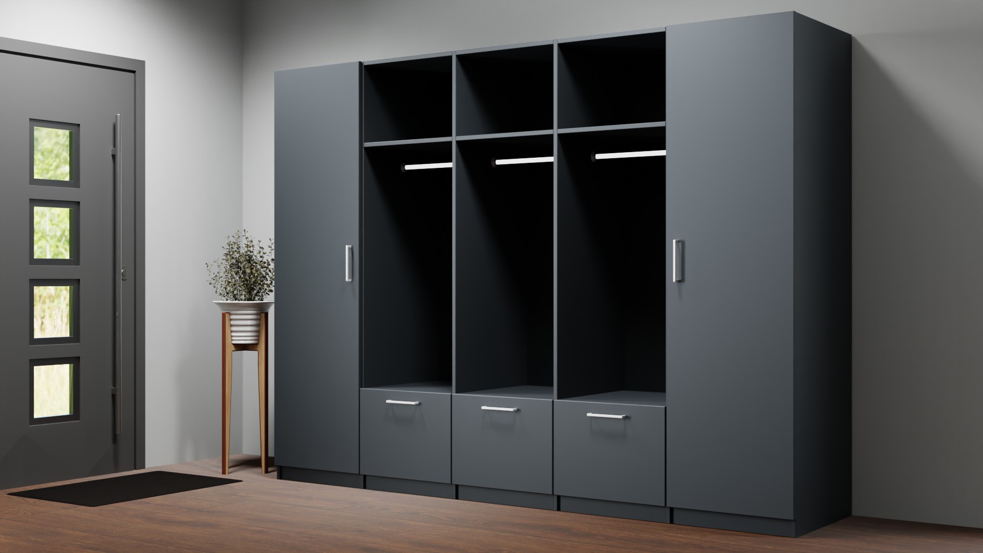 Breiter Kleiderschrank nach Maß Premium Dekore