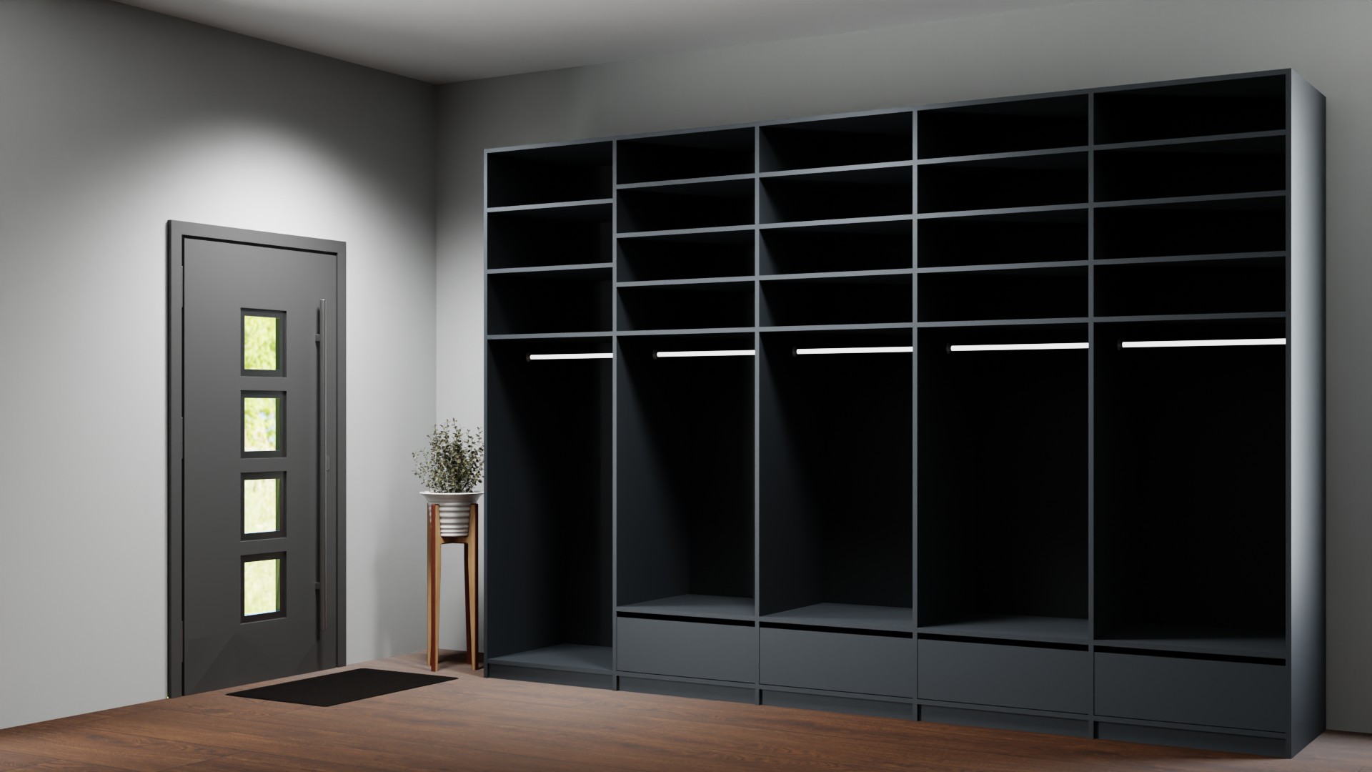 Offener Kleiderschrank nach Maß Premium Dekore