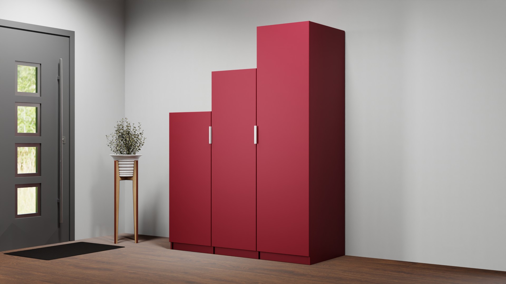 Treppenkleiderschrank nach Maß - Treppenschrank mit vielen Optionen Premium Dekore