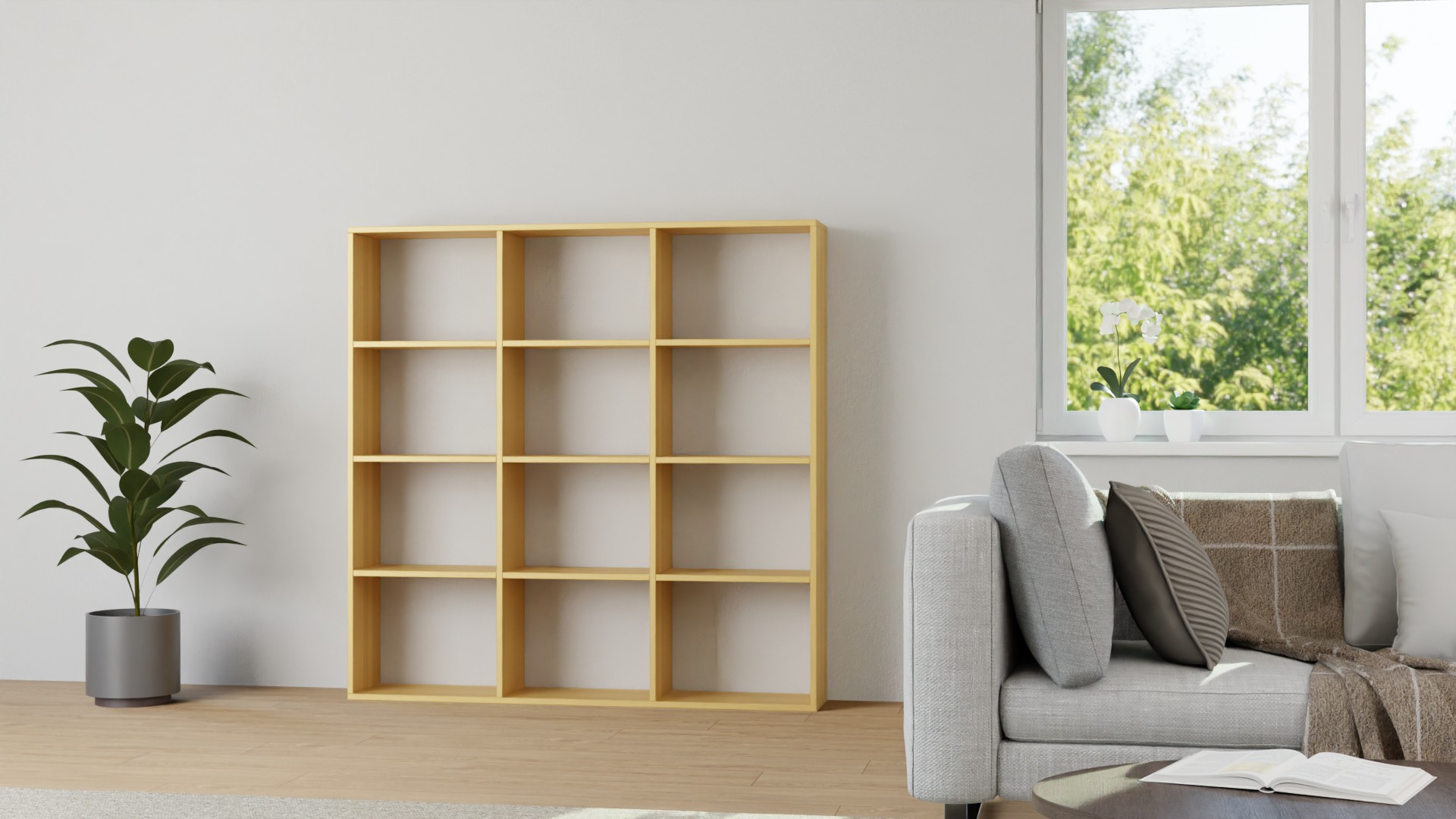 Pickawood Massivholzregal nach Maß Buche