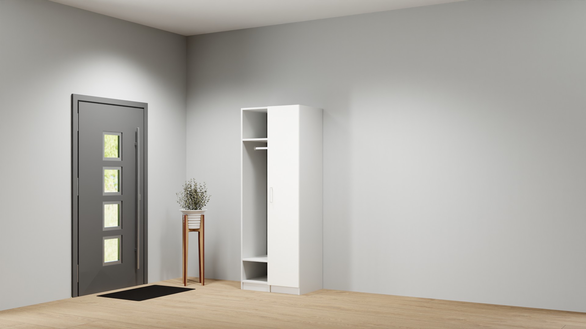 Schmaler Flurschrank nach Maß
