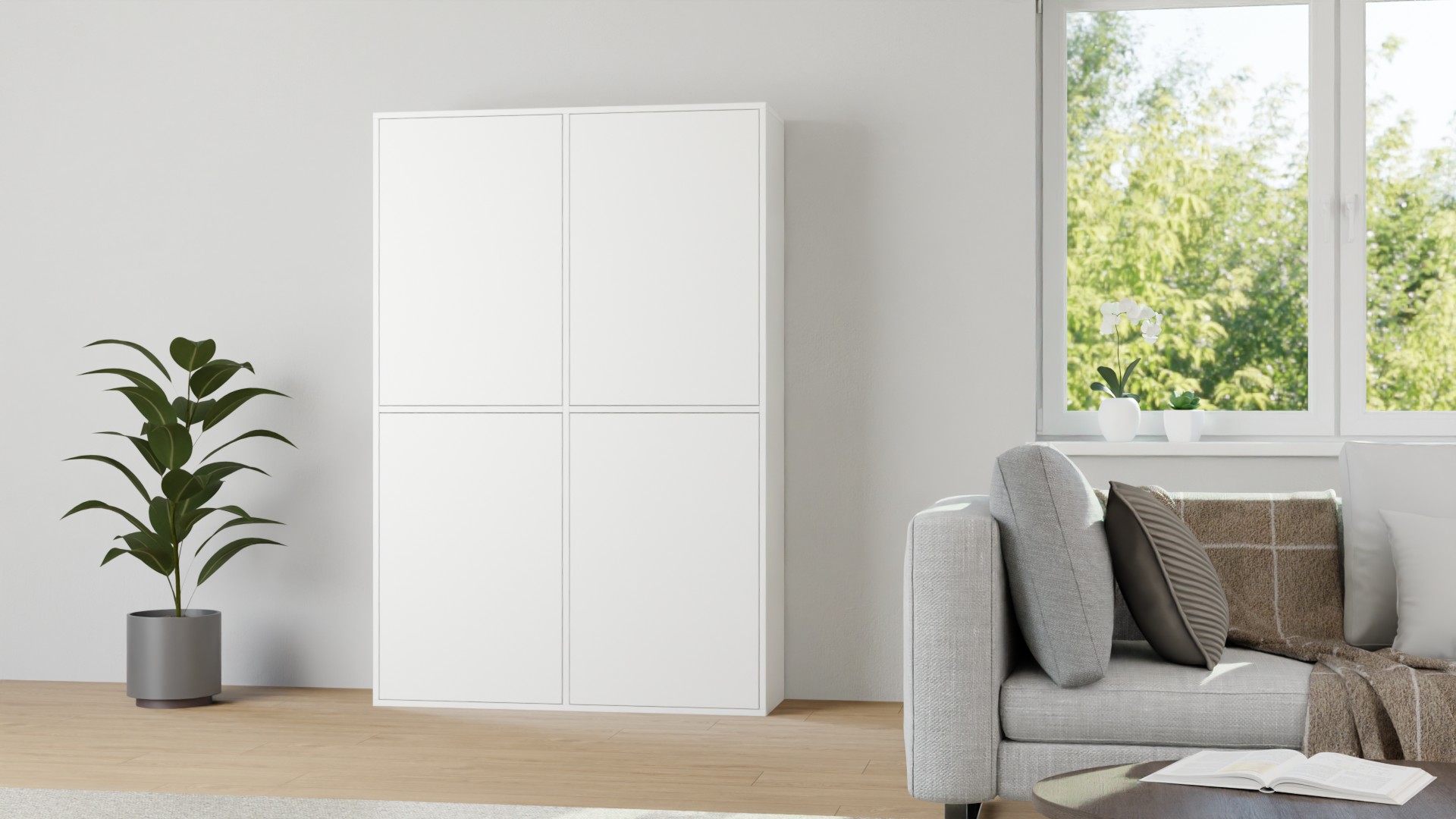 Haushaltsregal mit Türen nach Maß MDF Beschichtet