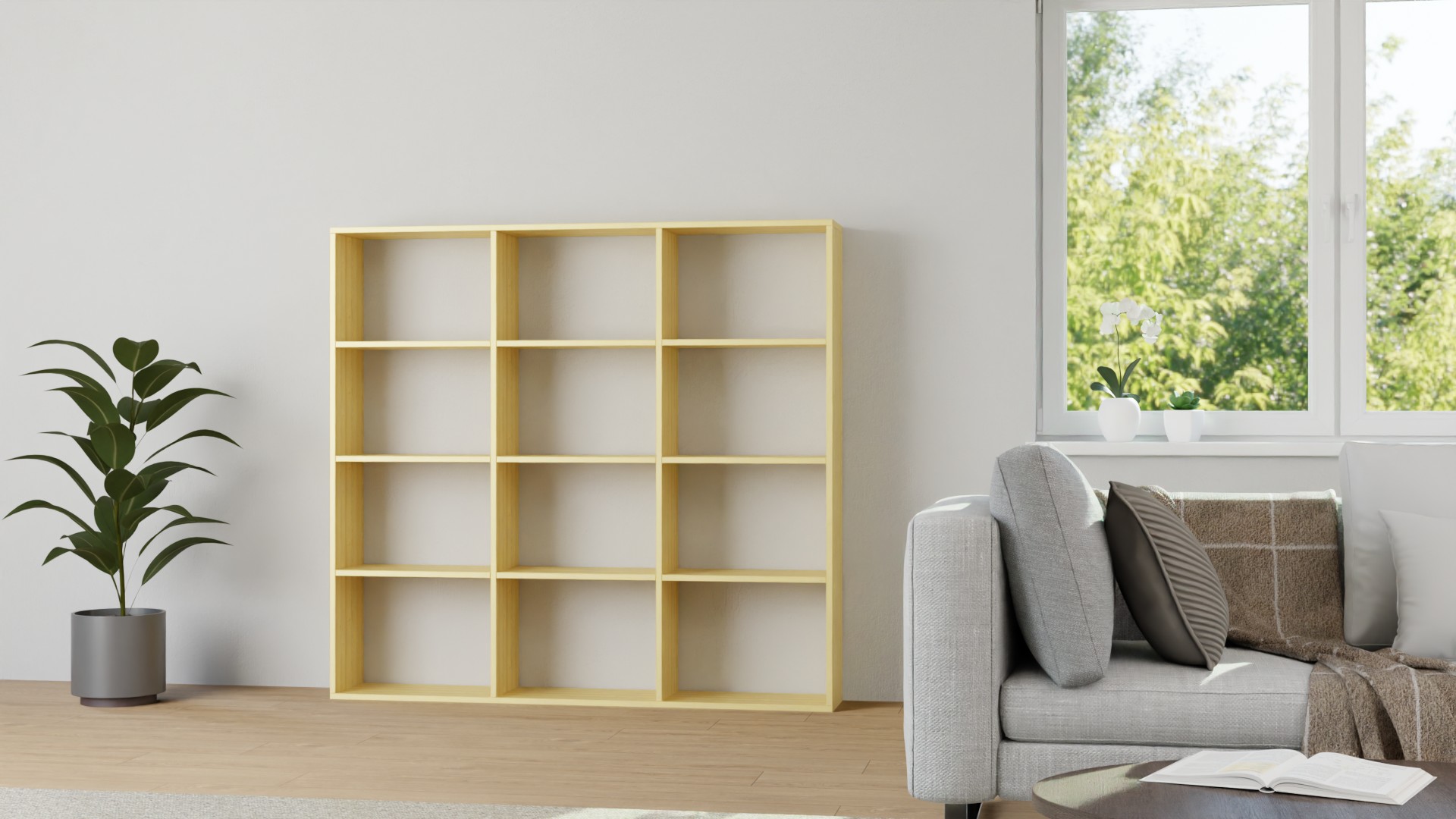 Pickawood Massivholzregal nach Maß Kiefer