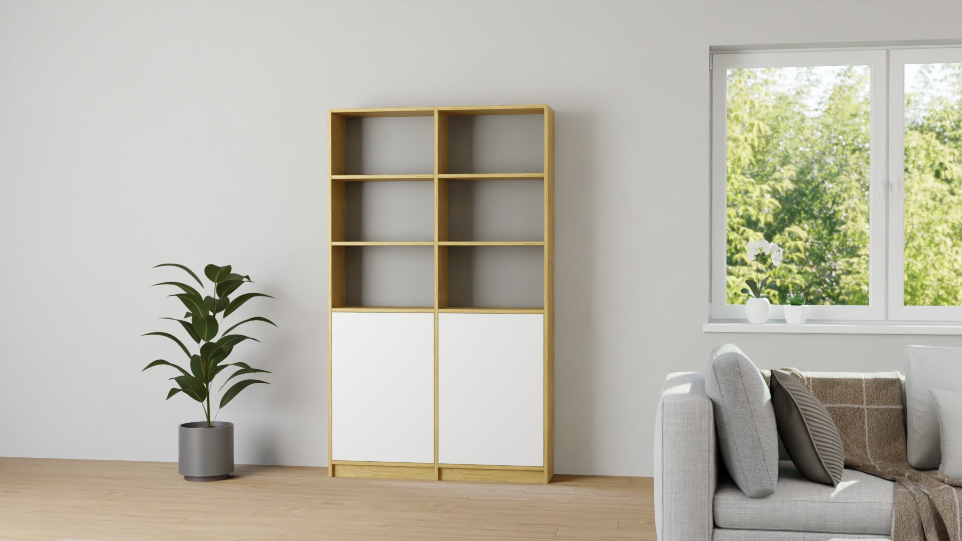 Stylishes Regal Eiche