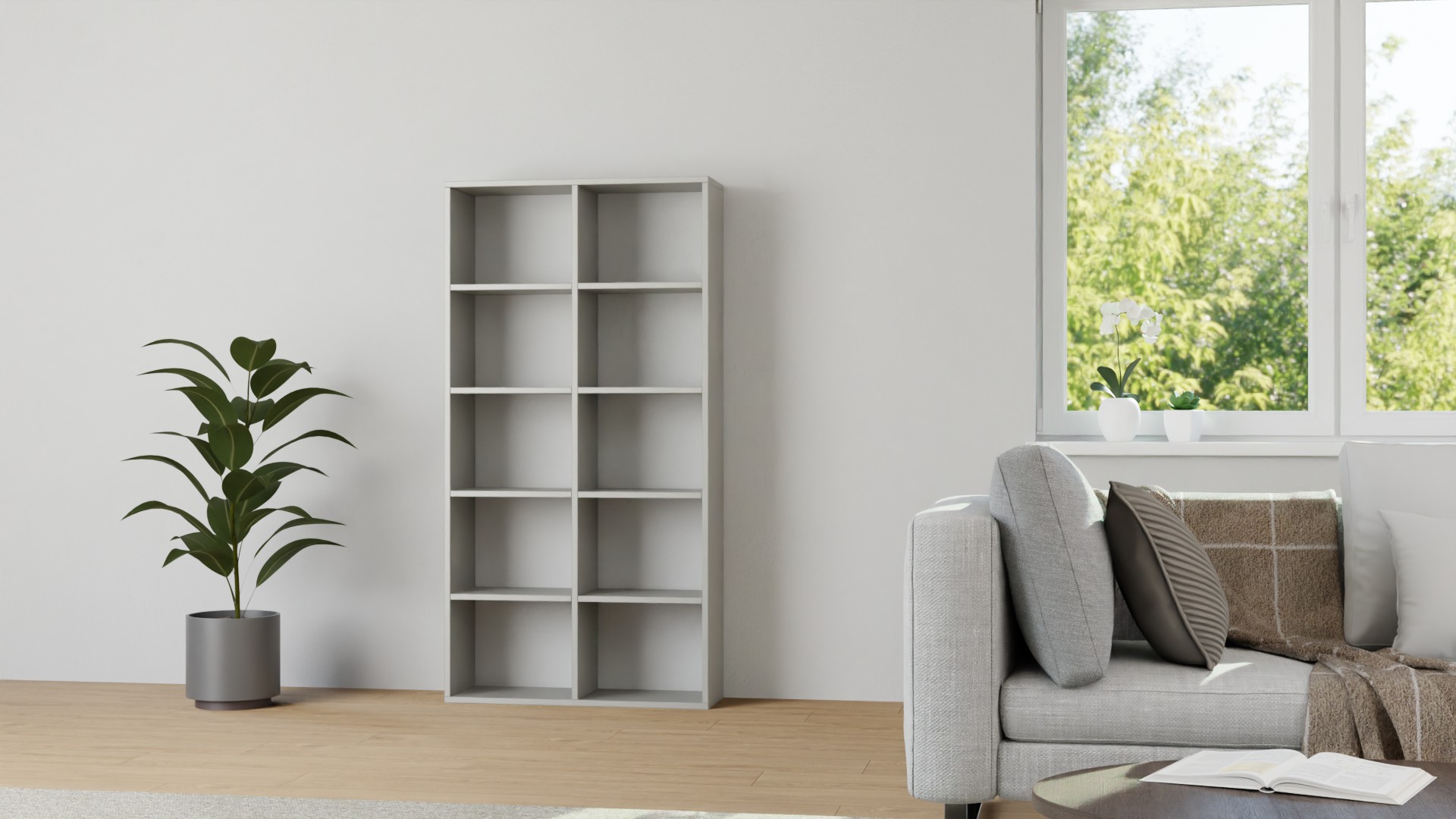 Schlichtes Anbauregal nach Maß - Regal als Erweiterung Premium Dekore