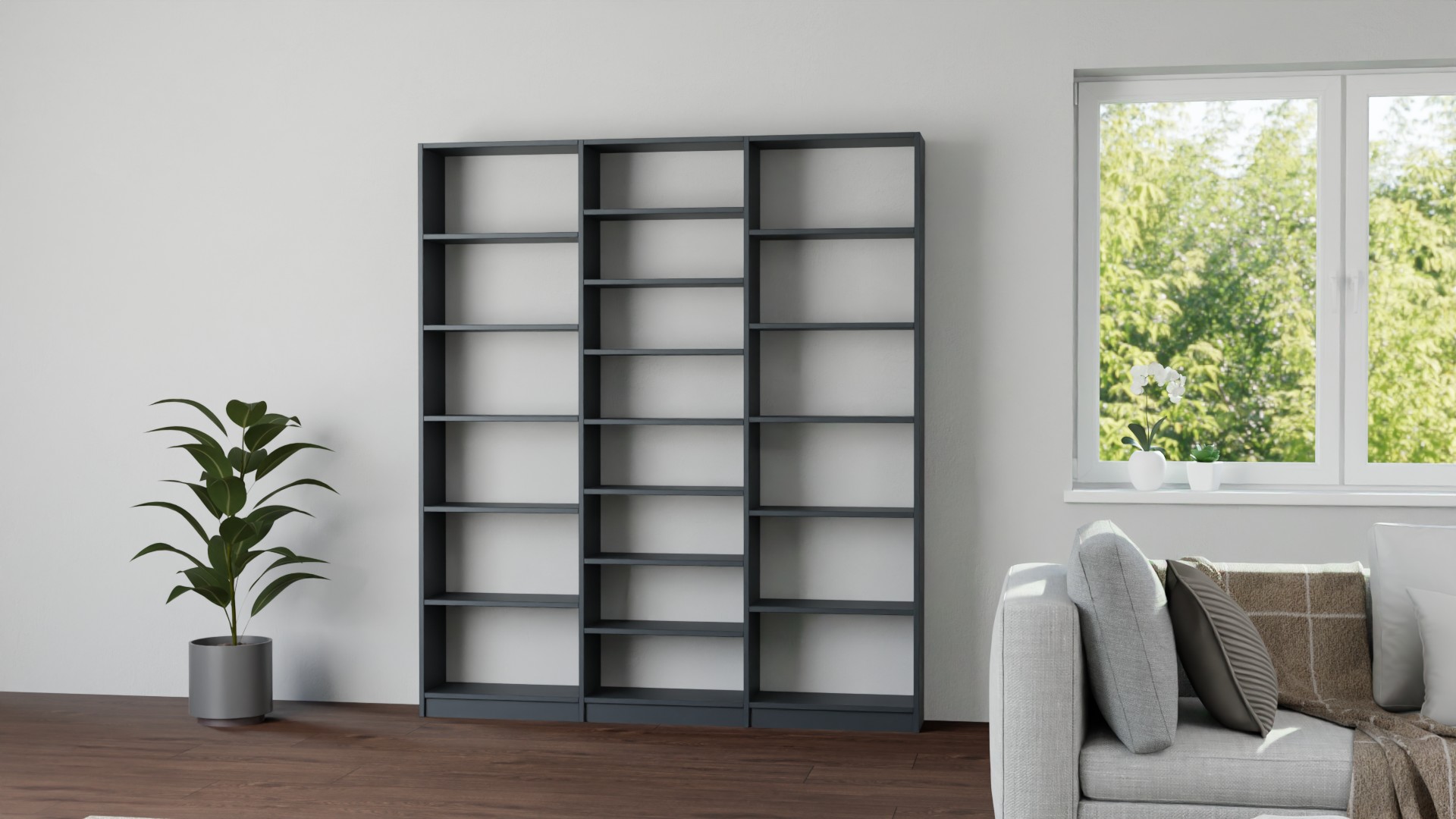 Klassisches Bücherregal nach Maß Premium Dekore